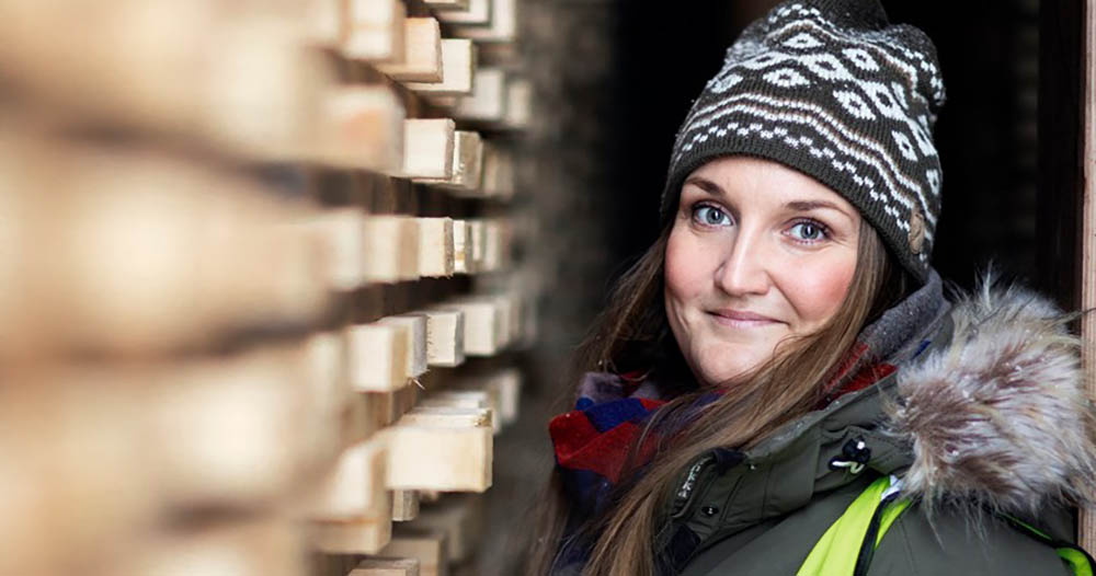 Johanna Breimer, utvecklingsingenjör på Stenvalls Trä