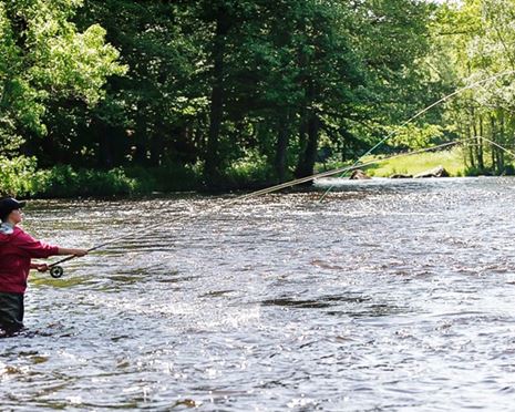 Casting course for double handed rod